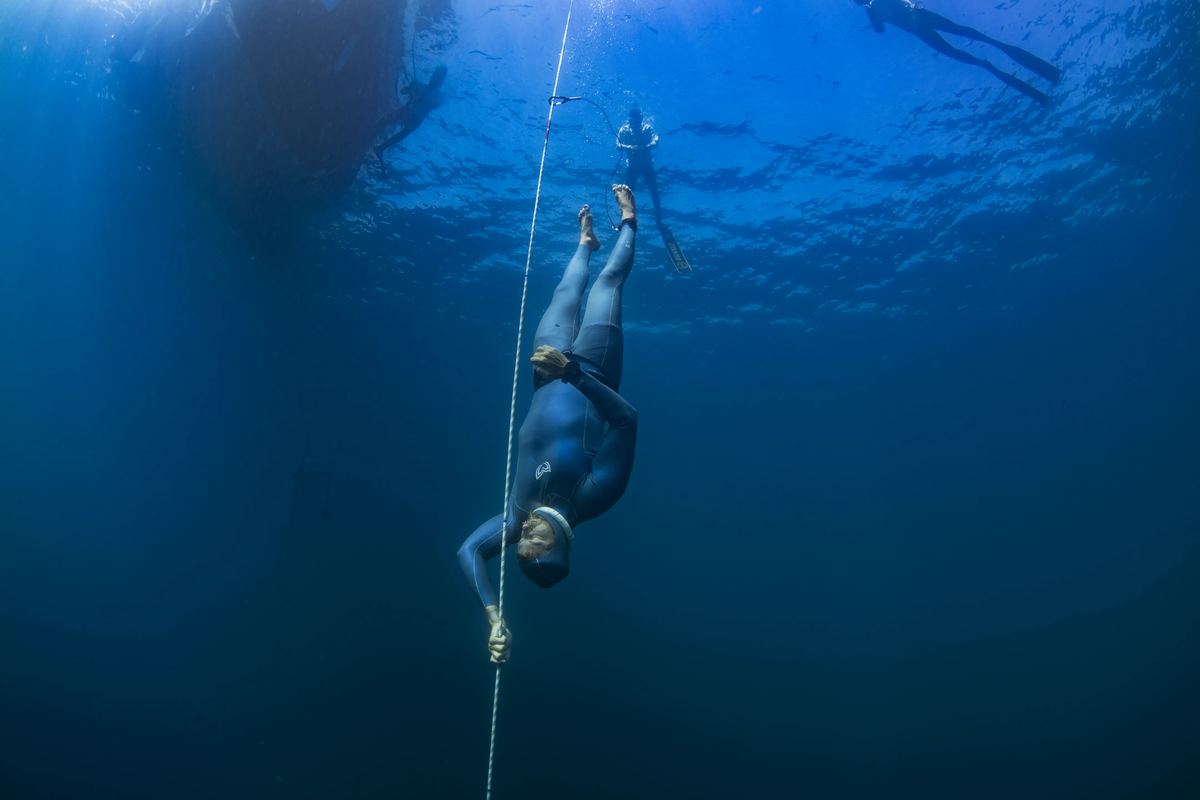 Descending the line before a record attempt